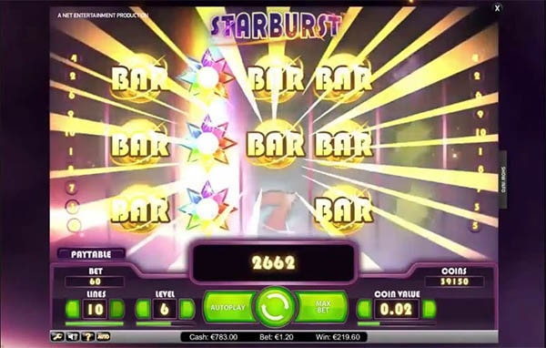 поле символов bar starburst
